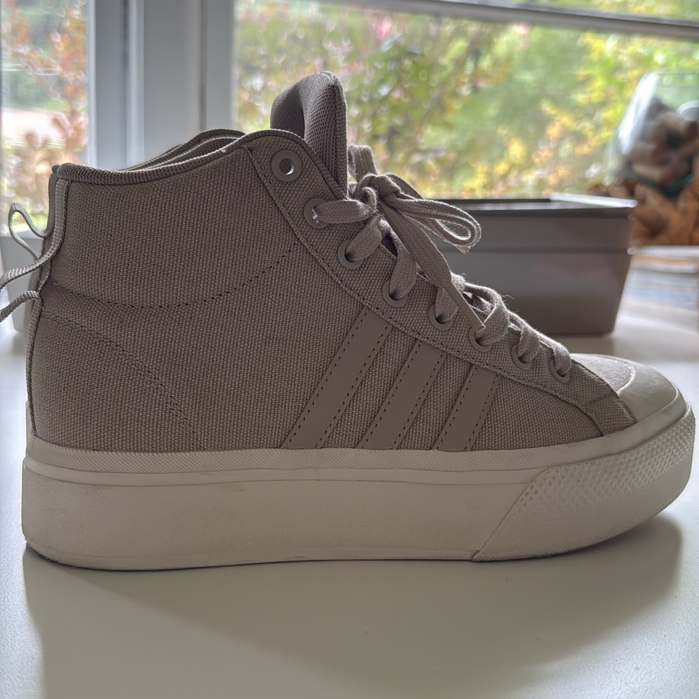 adidas Beige High-Top Sneakers - Picture 8 of 11